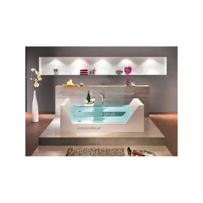 Wanna z hydromasażem C-3210 prostokątna 180cmx80cmx58cm+podgrzewacz