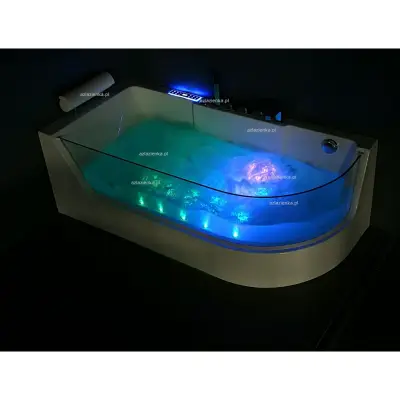 Wanna z hydromasażem CL-3132 prostokątna 150cmx75cmx59cm prawa
