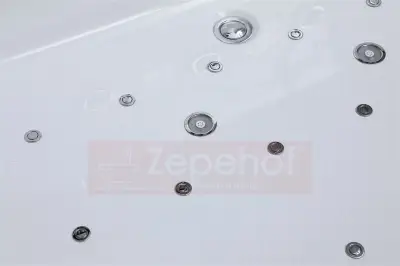 Wanna z hydromasażem EB-7065 prostokątna 180cmx120cmx59cm DYSZE OBROTOWE NA PLECY, WODOSPAD, PILOT