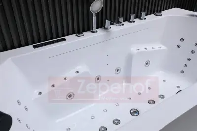 Wanna z hydromasażem EB-869 prostokątna 180cmx88cmx65cm DYSZE LEDOWE, PILOT
