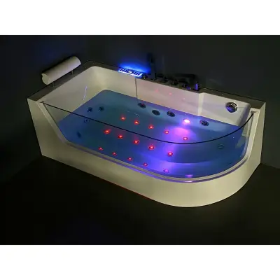 Wanna z hydromasażem CL-3132 prostokątna 150cmx75cmx59cm prawa