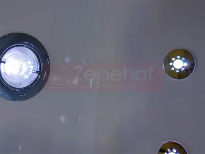 Wanna z hydromasażem C-477-160 prostokątna 160cmx85cmx58cm WODOSPAD+STRUMYK LED chromoterapia z podgrzewaczem