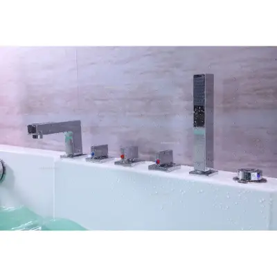 Wanna z hydromasażem CLF-3133 prostokątna 170cmx80cmx59cm lewa