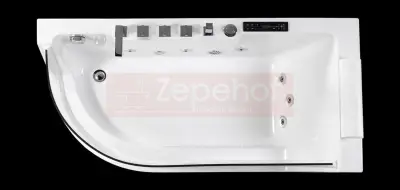 Wanna z hydromasażem C-3132 prostokątna 150cmx75cmx59cm lewa