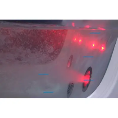 Wanna z hydromasażem C-3210 prostokątna 180cmx80cmx58cm+podgrzewacz
