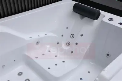 Wanna z hydromasażem K-700 dla 2-óch osób prostokątna 180cmx120cmx65cm DYSZE LEDOWE, PILOT