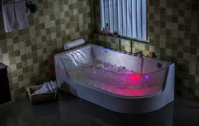 Wanna z hydromasażem CL-3132 prostokątna 150cmx75cmx59cm prawa