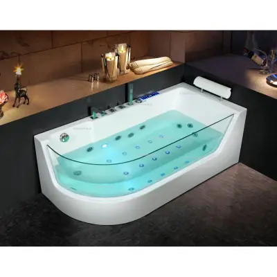 Wanna z hydromasażem CL-3132 prostokątna 150cmx75cmx59cm lewa