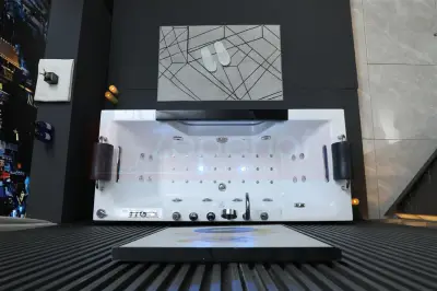 Wirujące dysze Wanna z hydromasażem BC-638B prostokątna 180cmx80cmx73cm z podgrzewaczem+pilot