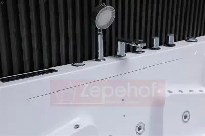 Wanna z hydromasażem EB-869 prostokątna 180cmx88cmx65cm DYSZE LEDOWE, PILOT