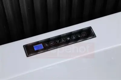 Wanna z hydromasażem EB-7065 prostokątna 180cmx120cmx59cm DYSZE OBROTOWE NA PLECY, WODOSPAD, PILOT