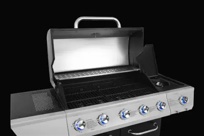 Grill gazowy Garmaz Premium Line 17,2kW 5+1 palników E70J61J25-SB pokrętła LED